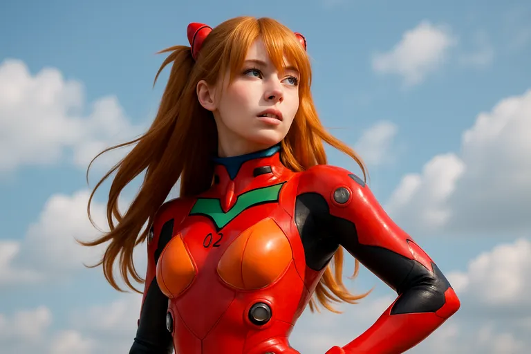 Asuka cosplay in vogelvlucht