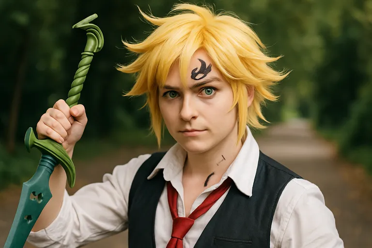 Breng meliodas tot leven: outfit, zwaard en attitude samengebracht in een overtuigende cosplay