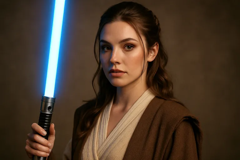 Lichtzwaard, make-up en haar